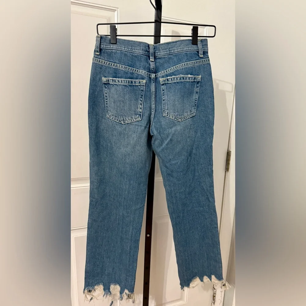 We The Free Free People‎ Jeans Button Fly Distressed Hem Size 25